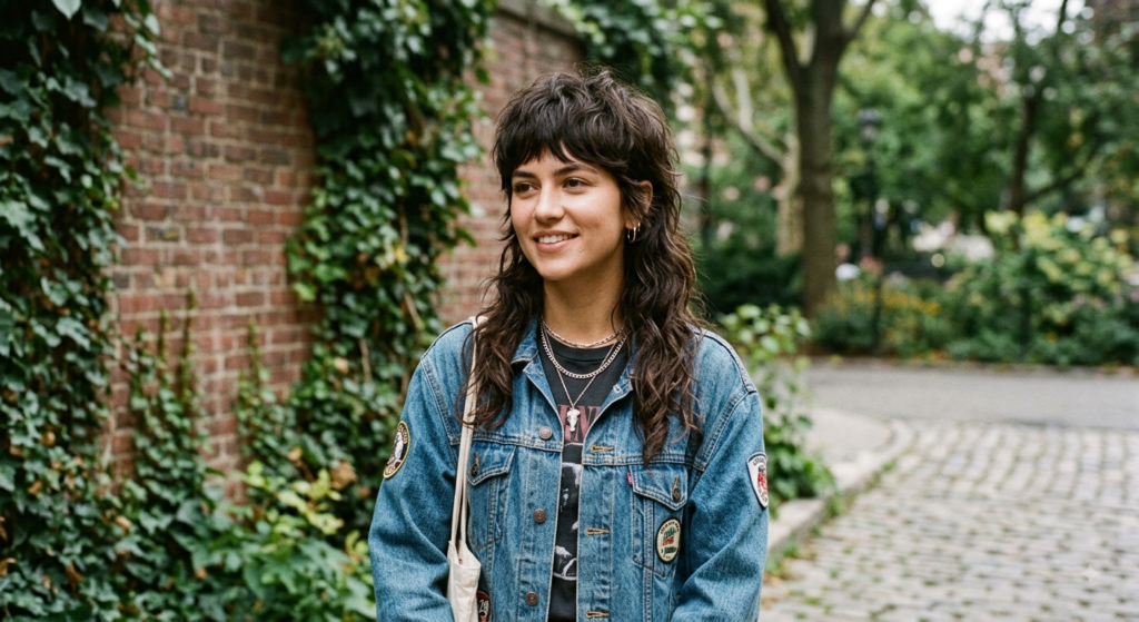 Classic mullet haircut for women with textured layers
