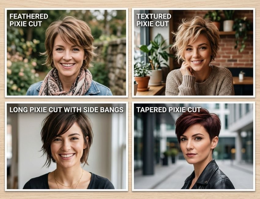 Pixie haircut variations for women over 60
