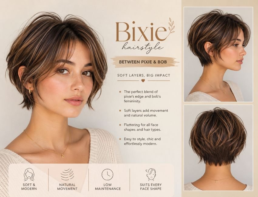 Bixie haircut for women over 60