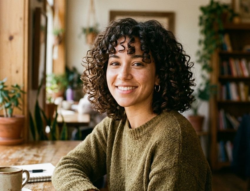 Curly bob haircut for women