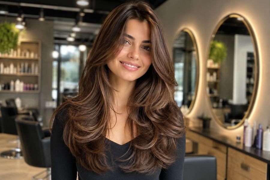 ong Hair Styles Women with modern layered hairstyle