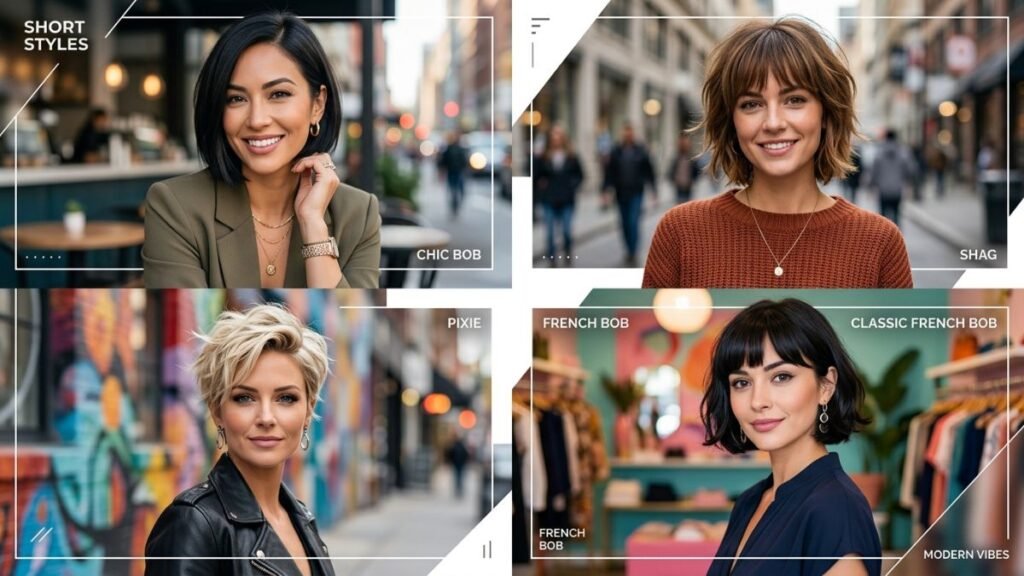 Short haircuts for women with stylish modern looks