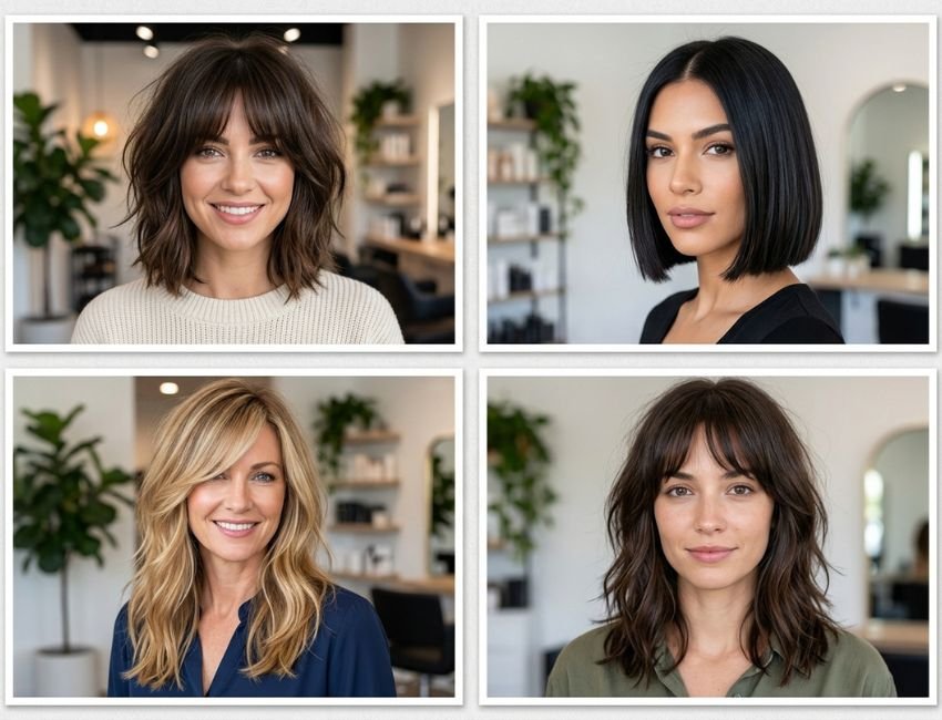 15 hairstyles with bangs for fine hairs ideas