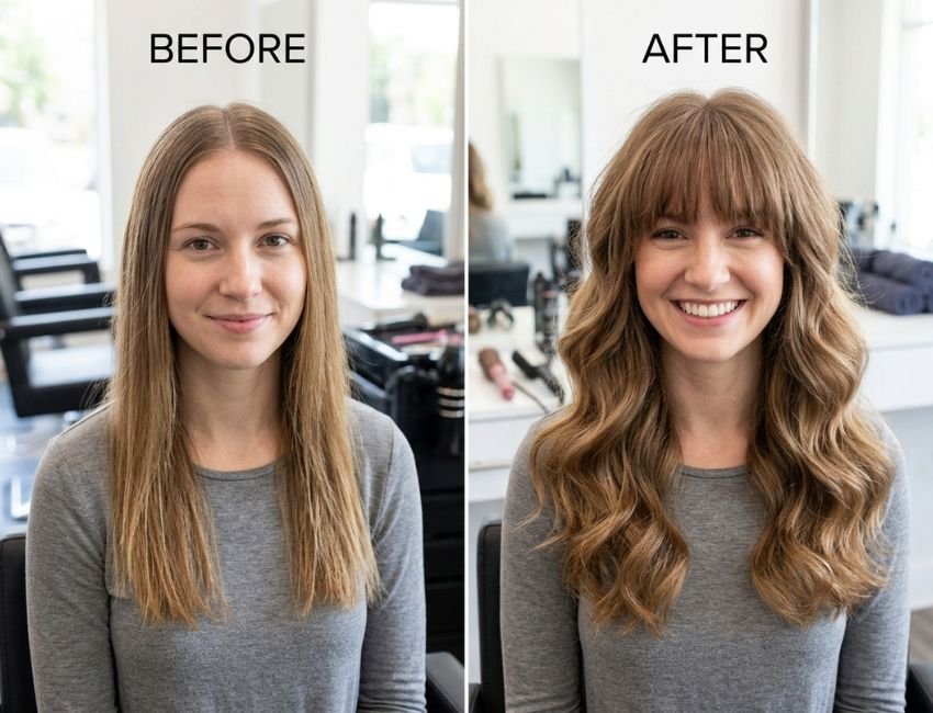 How to make fine hair look fuller with bangs