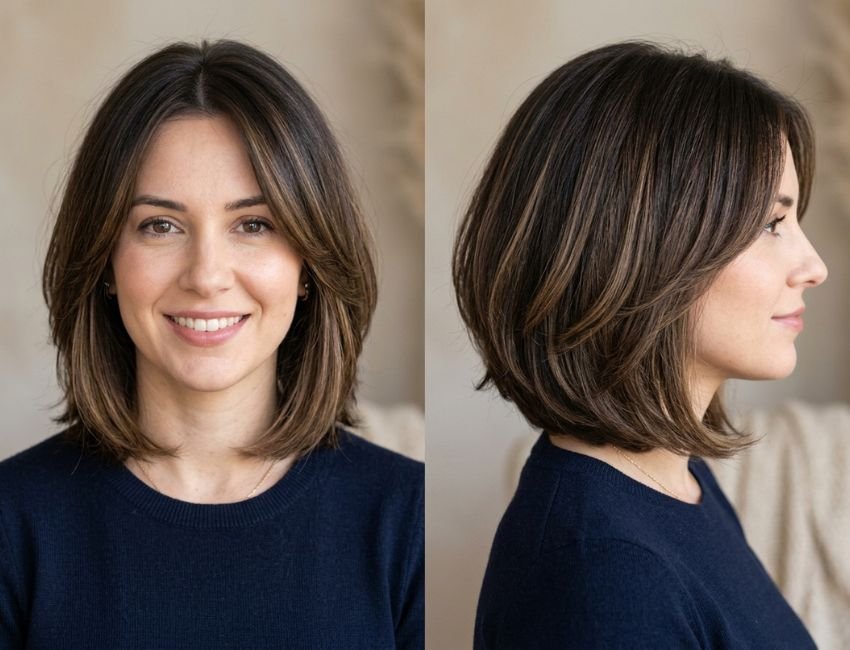 layered bob for fine hair with subtle layers