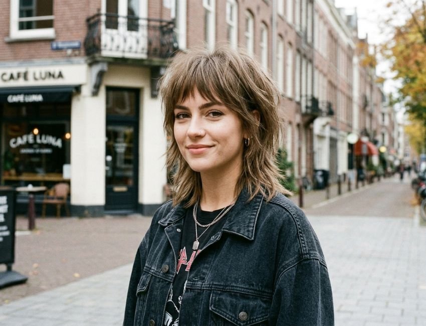 short wolf cut for straight hair women